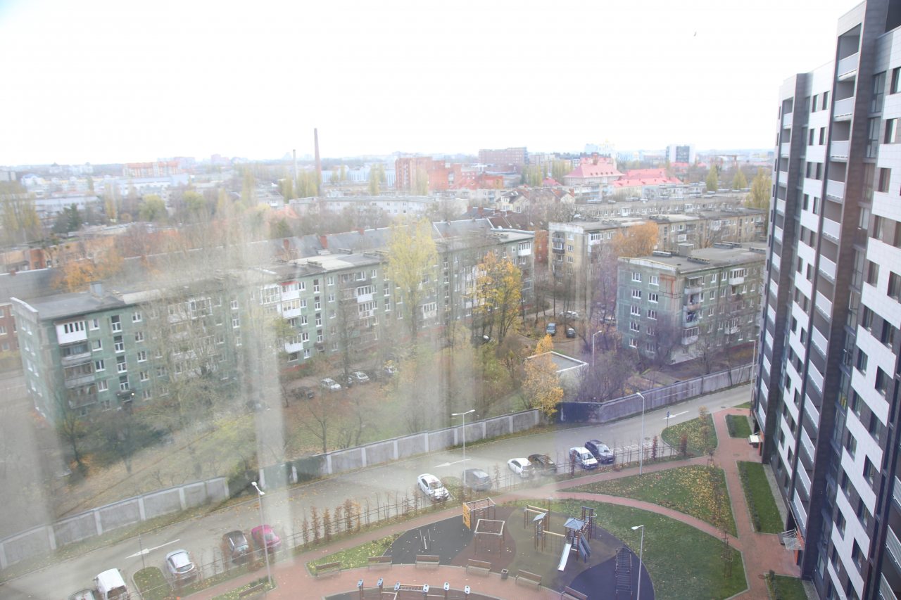 Панорамный вид на центр Калининграда, Апартаменты Моне в самом центре города Калининграда