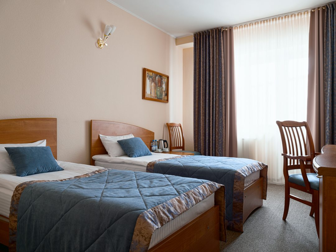 Двухместный (Стандарт (2 раздельные кровати)) гостиницы МВДЦ Сибирь, Красноярск