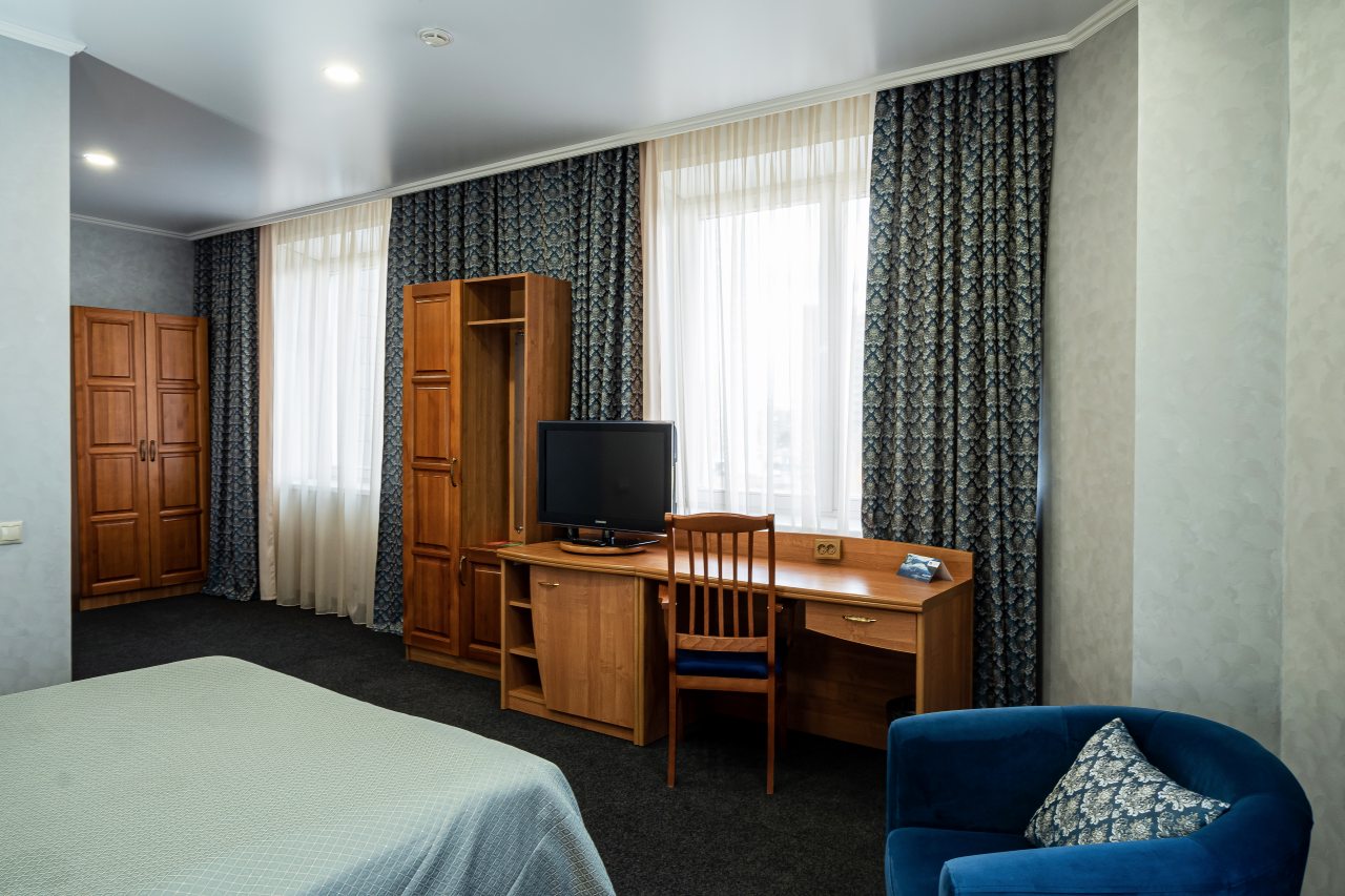 Площадь номера 28кв.м Кровать 160*205