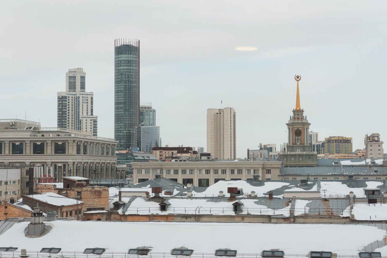 Красивый вид на центр города