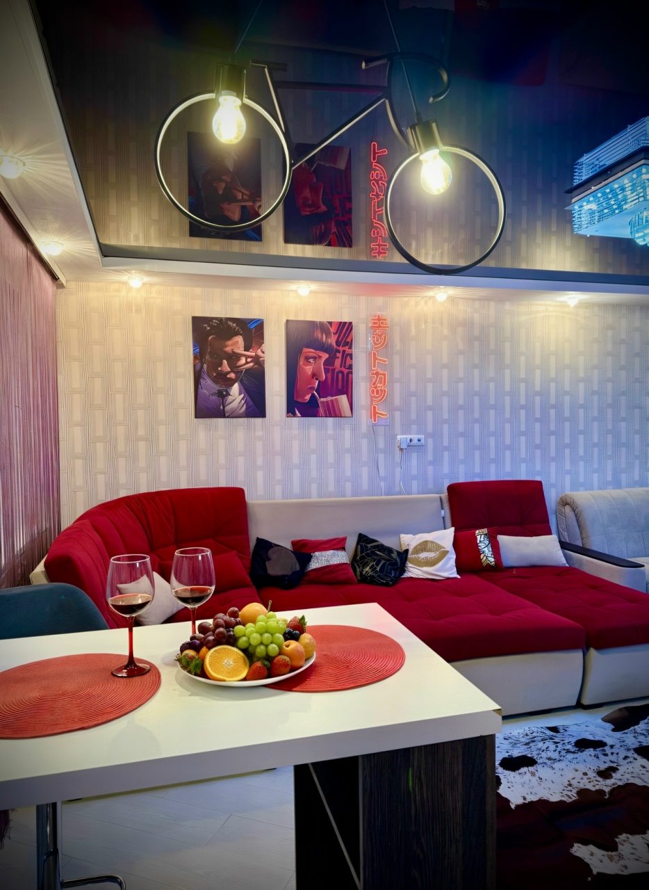 Возможность самостоятельного приготовления пищи, Апартаменты Стильная студия в центре