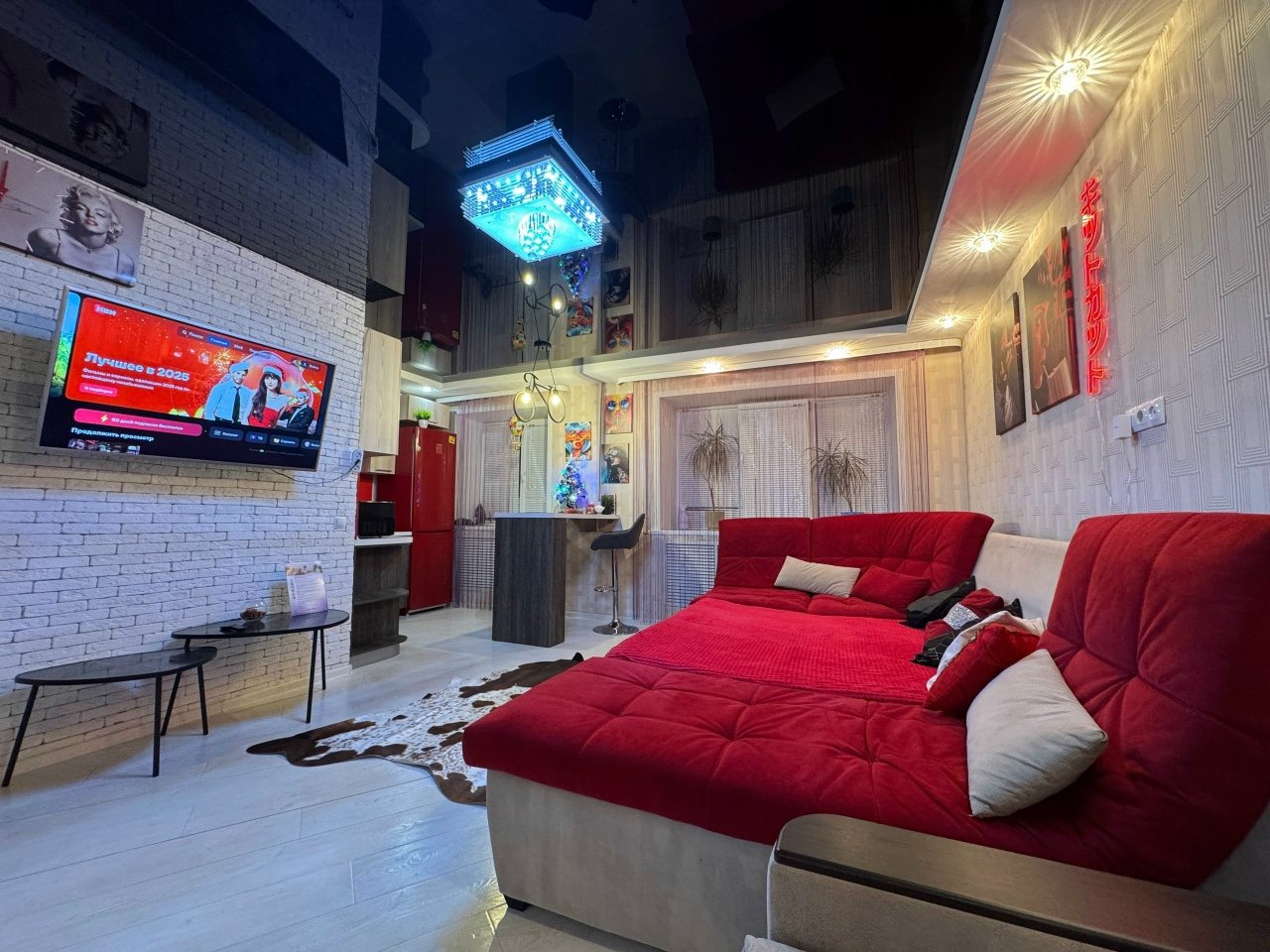 Возможность самостоятельного приготовления пищи, Апартаменты Стильная студия в центре