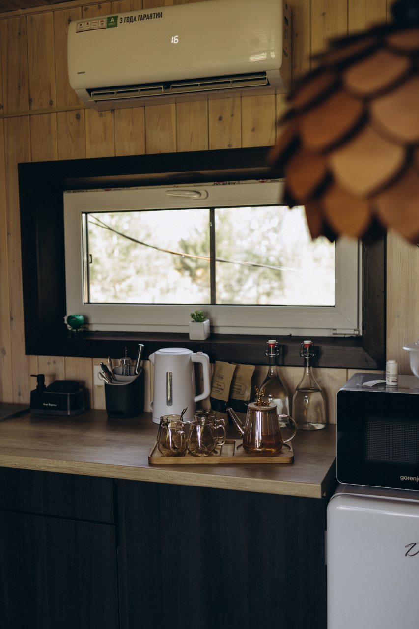 Дом (В стиле А-фрейм с открытым потолком), Загородный отель Саянский Марал