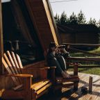 Дом (В стиле А-фрейм с открытым потолком), Загородный отель Саянский Марал