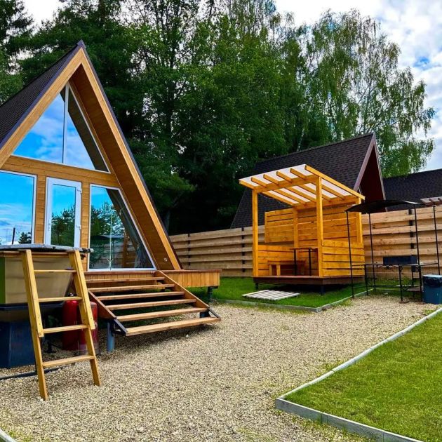 A-frame с чаном или с купелью