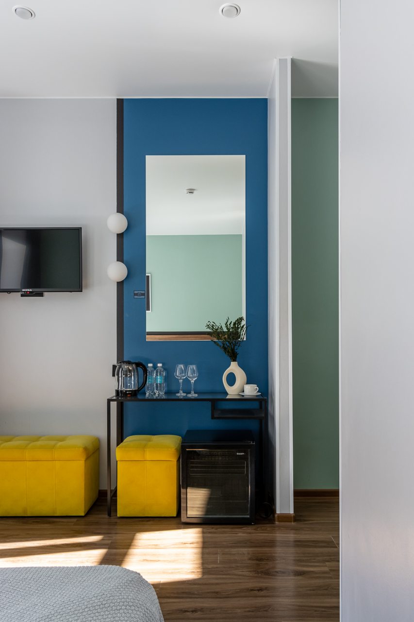 Номер (Стандартный с 1 двуспальной кроватью), Бутик-Отель Реноме