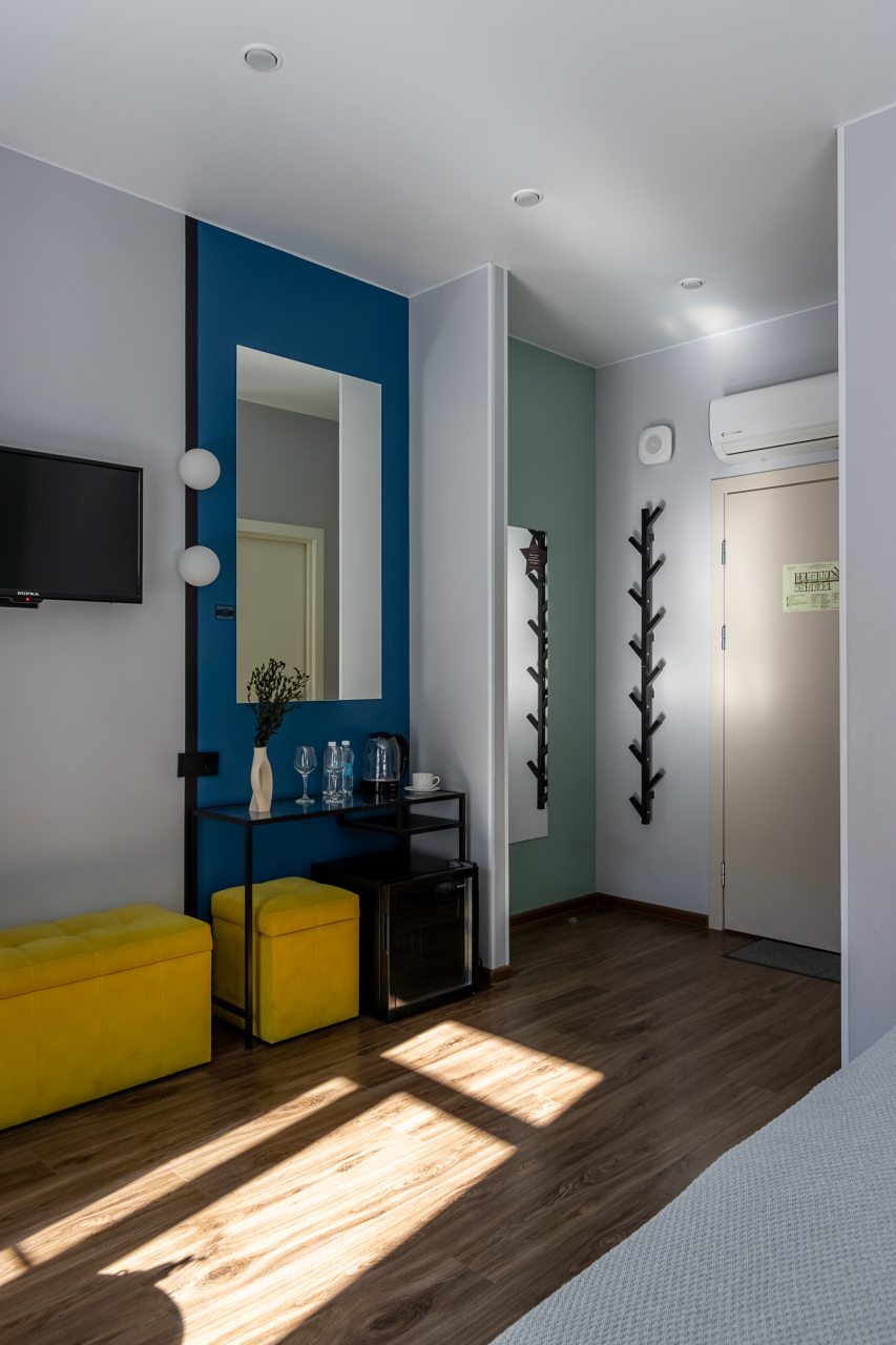 Номер (Стандартный с 1 двуспальной кроватью), Бутик-Отель Реноме