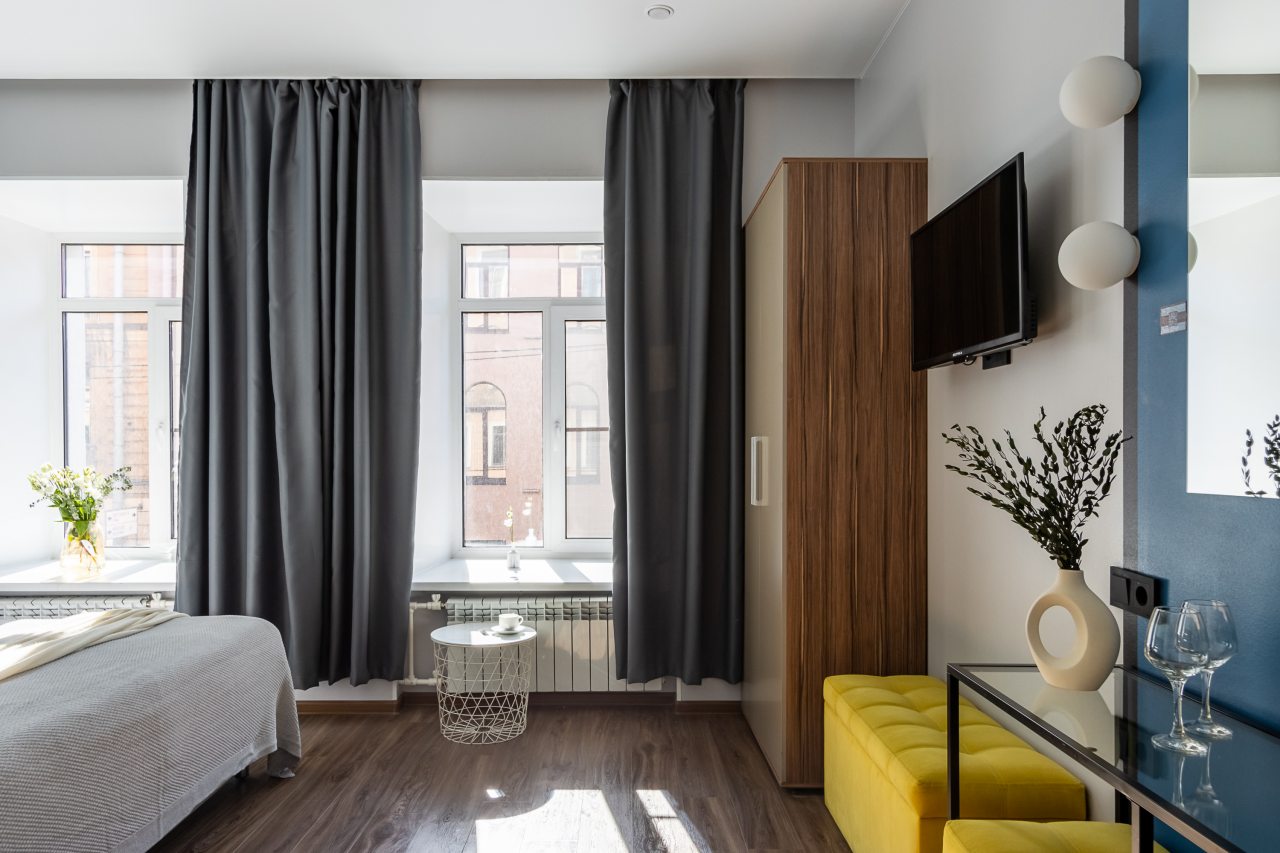 Номер (Стандартный с 1 двуспальной кроватью), Бутик-Отель Реноме