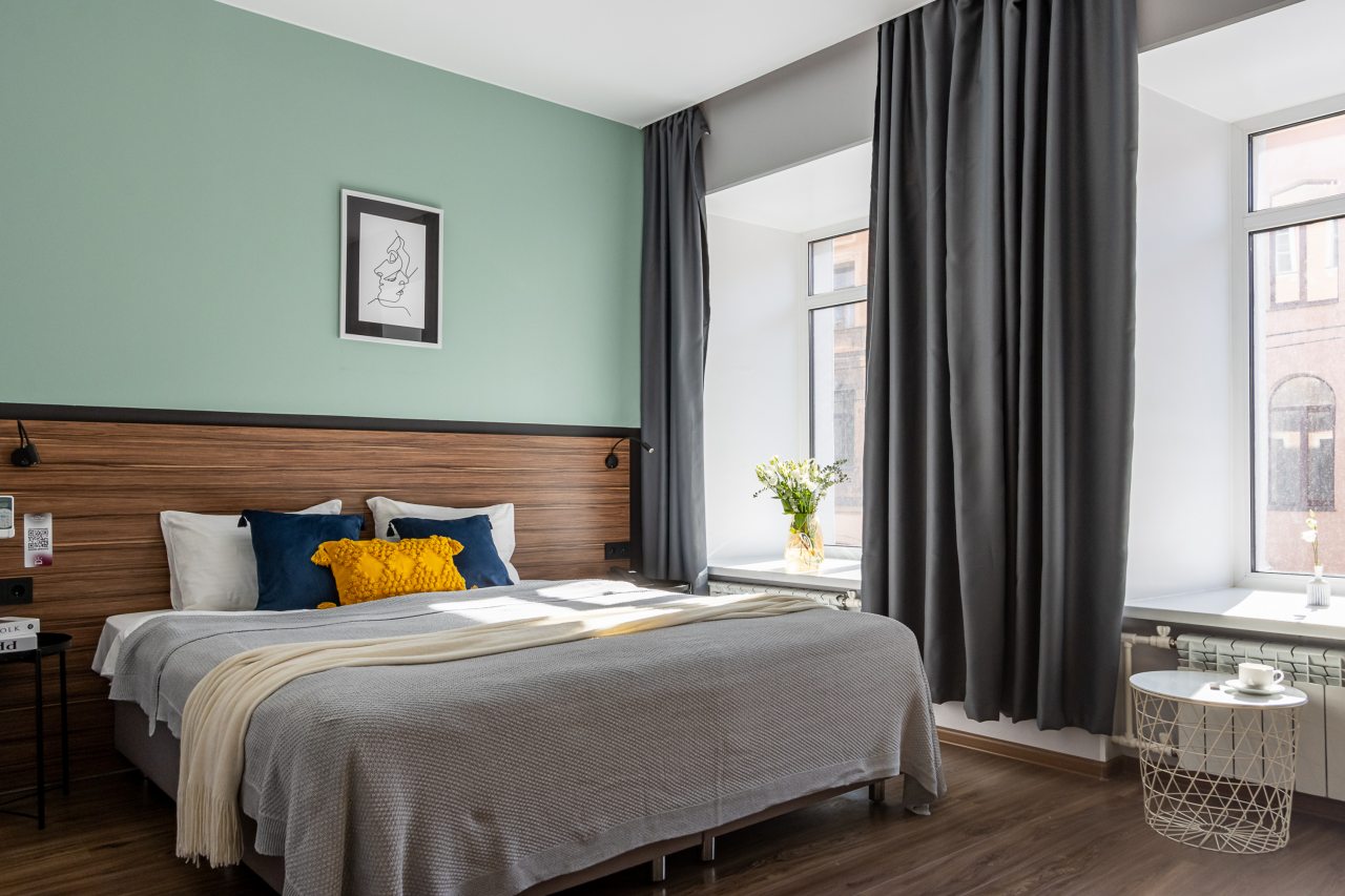 Номер (Стандартный с 1 двуспальной кроватью), Бутик-Отель Реноме