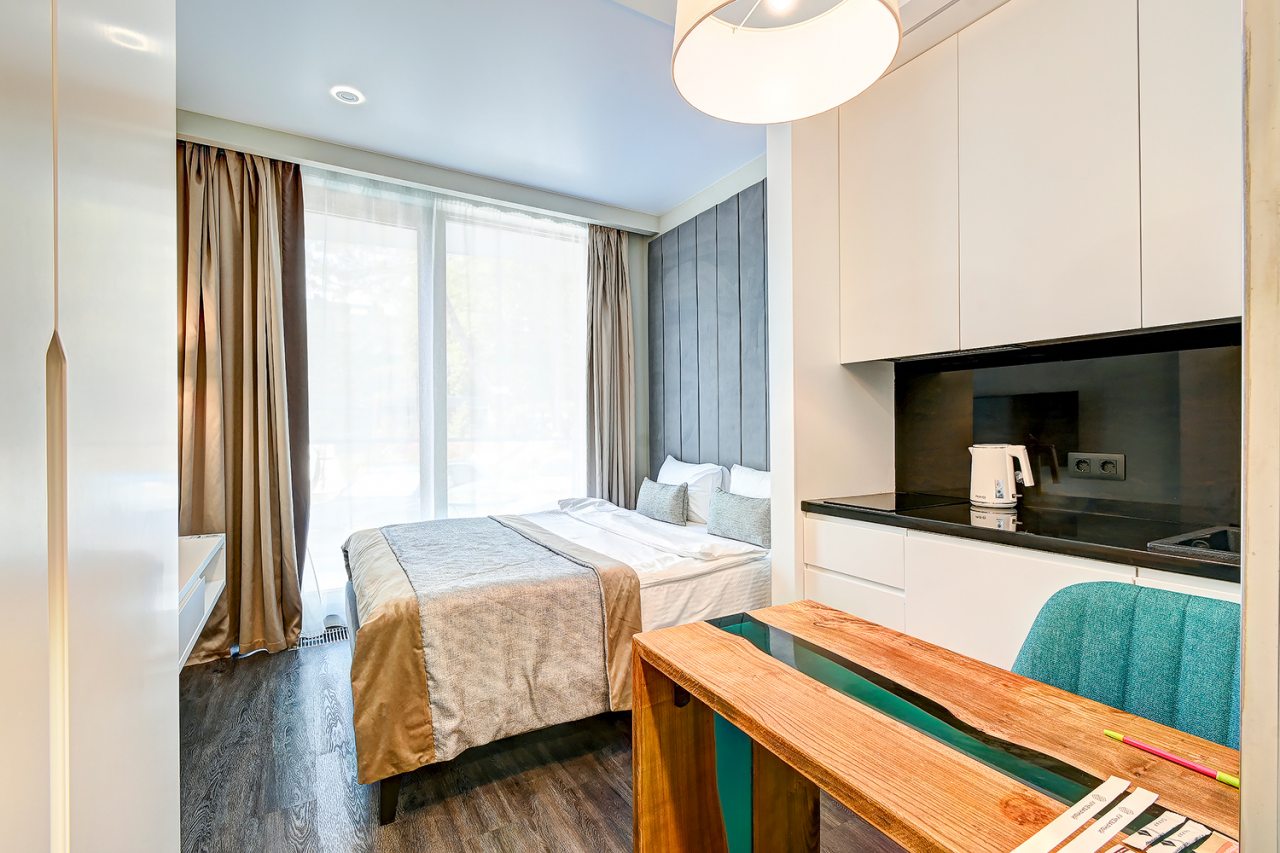 Апартаменты (Студия с видом на море 116), Апарт-отель На Лучезарной 1а