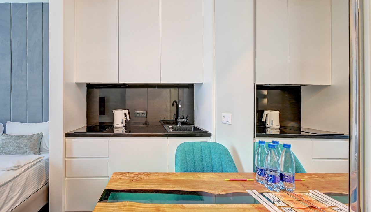 Апартаменты (Студия с видом на море 116), Апарт-отель На Лучезарной 1а