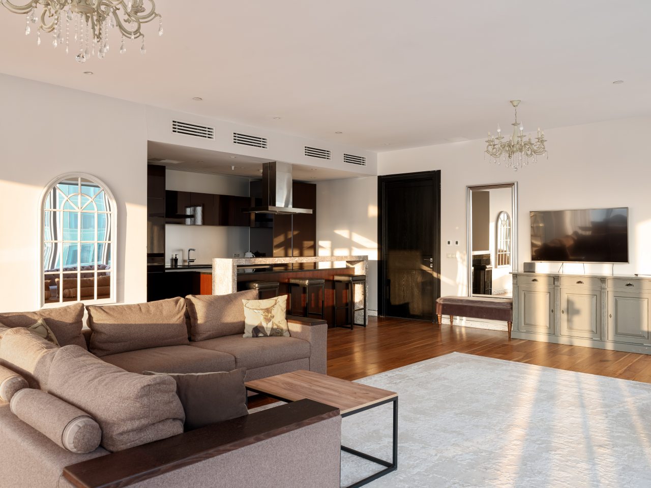 Трехместный (Oko Gudja 29 этаж), Апартаменты Апартсити