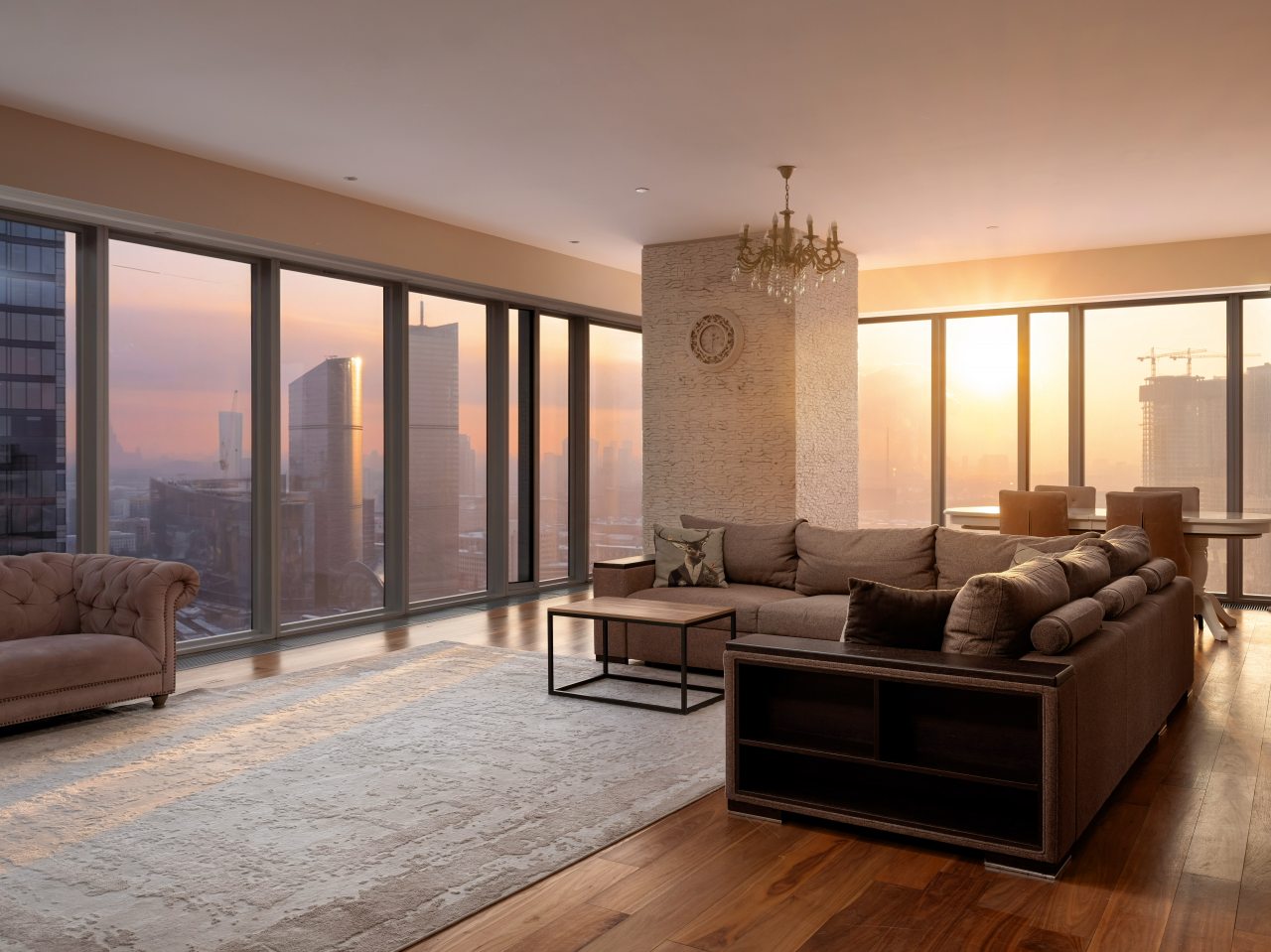 Трехместный (Oko Gudja 29 этаж), Апартаменты Апартсити