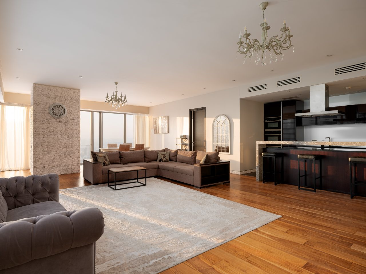 Трехместный (Oko Gudja 29 этаж), Апартаменты Апартсити