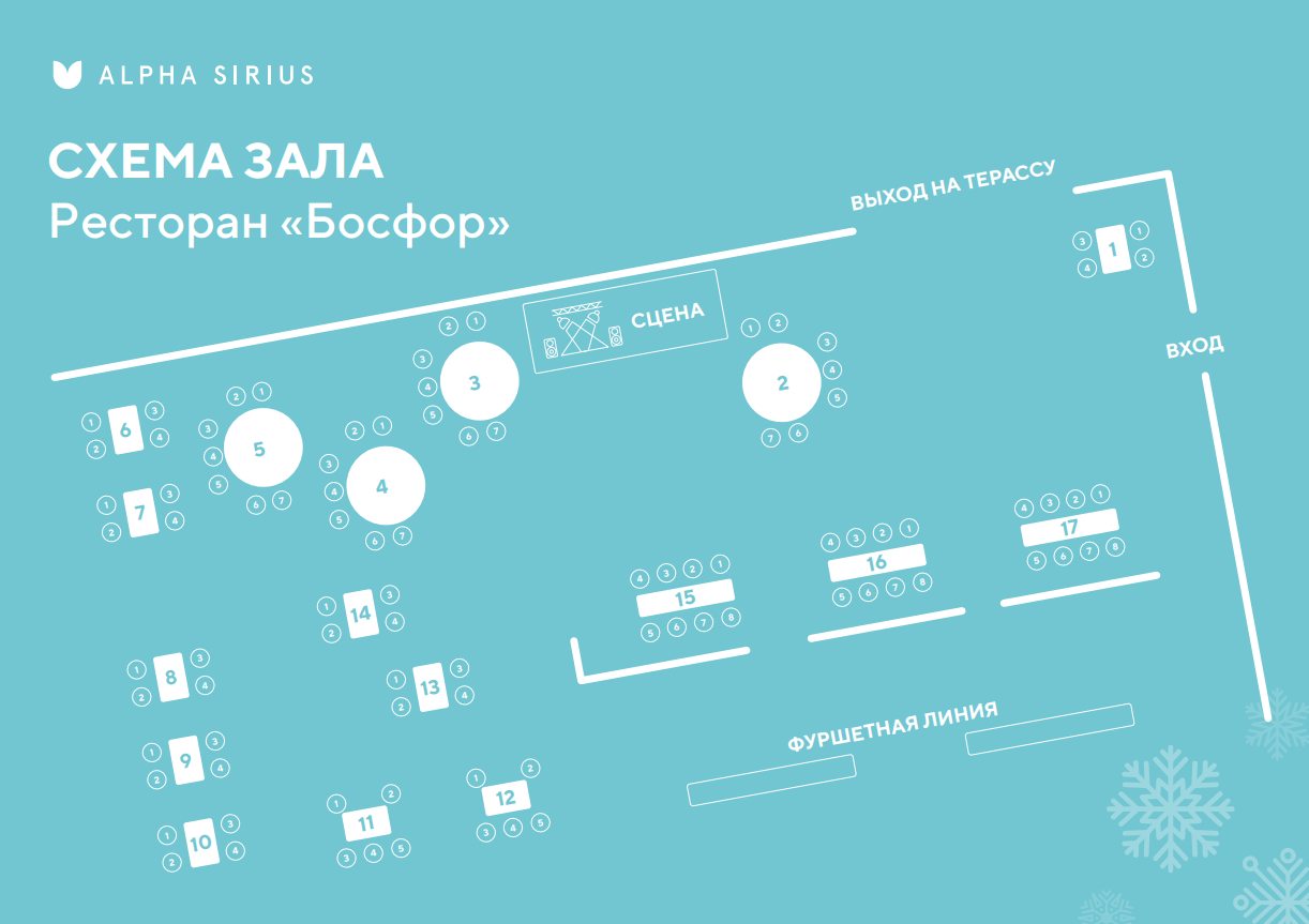 Новогодняя программа, Отель Альфа Сириус