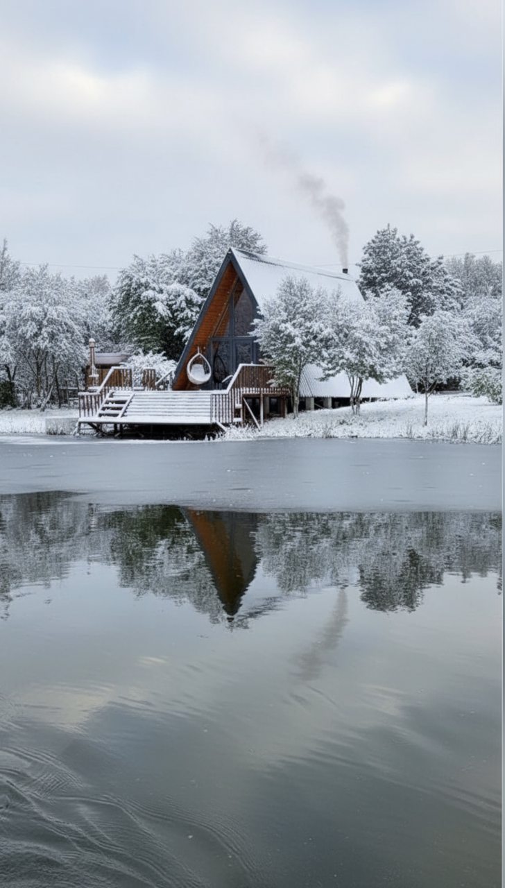 Четырехместный (A-Frame SPA с баней и Сибирским чаном), База отдыха Приозёрье