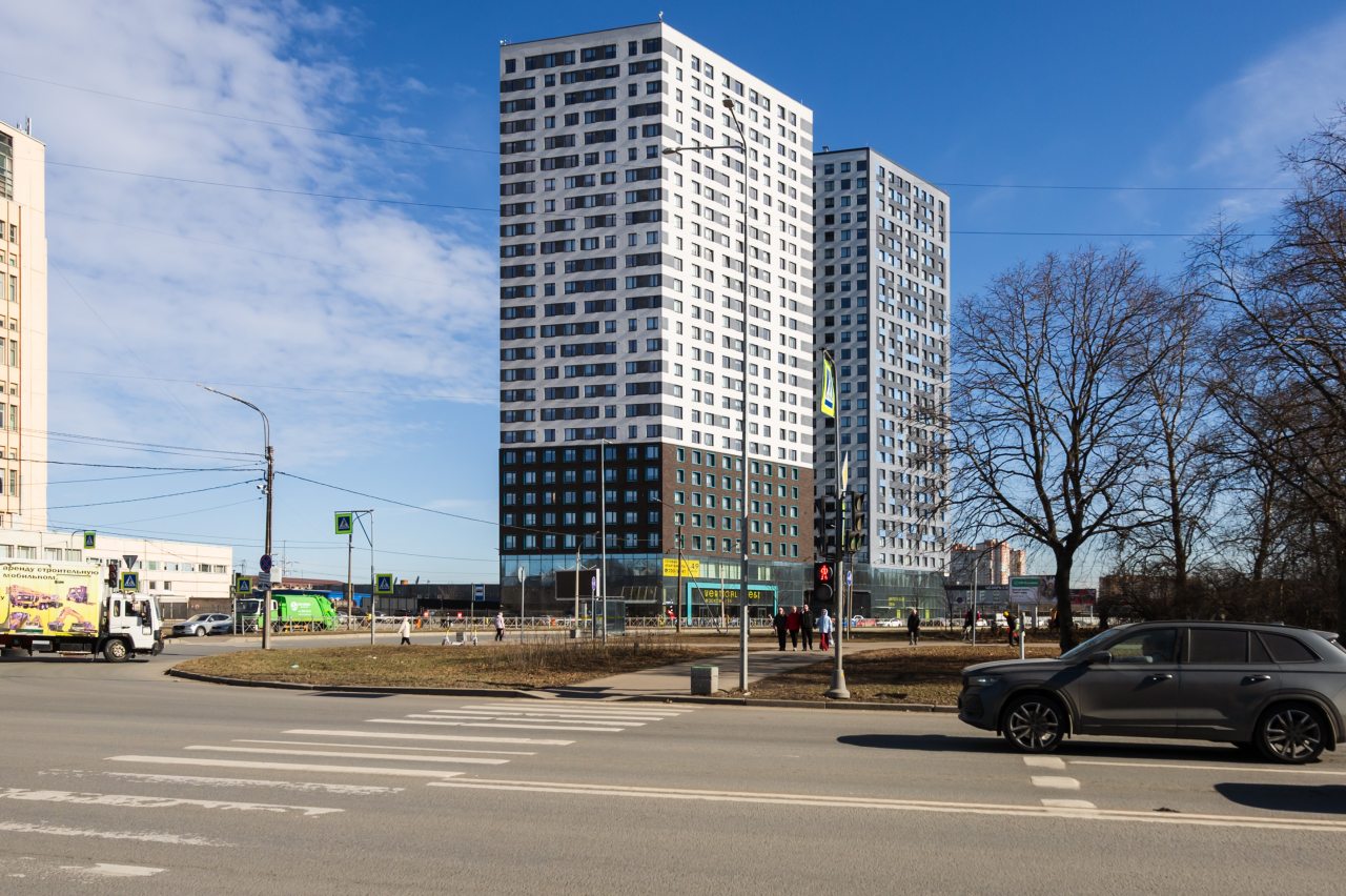 Студио (В апарт-комплексе Вертикаль), Апартаменты RentalSPb в ЖК Вертикаль на Орджоникидзе
