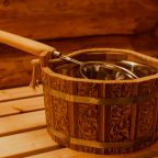 Русская баня с горячим чаном, Глэмпинг KHAN Glamping Goloustnoye