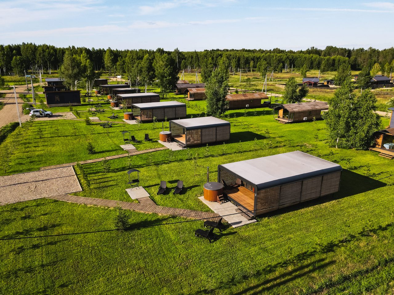 Коттедж (Модом с 1 спальней и купелью), Гостевой двор HOLIDAY VILLAGE PERESLAVL