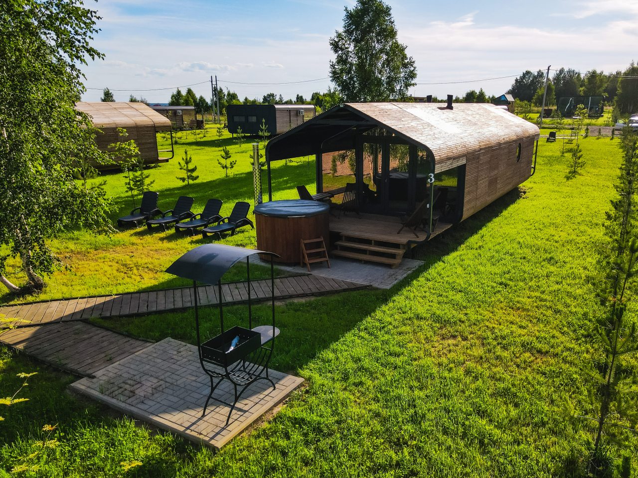 Шале (Симпл с 2 спальнями и купелью), Гостевой двор HOLIDAY VILLAGE PERESLAVL
