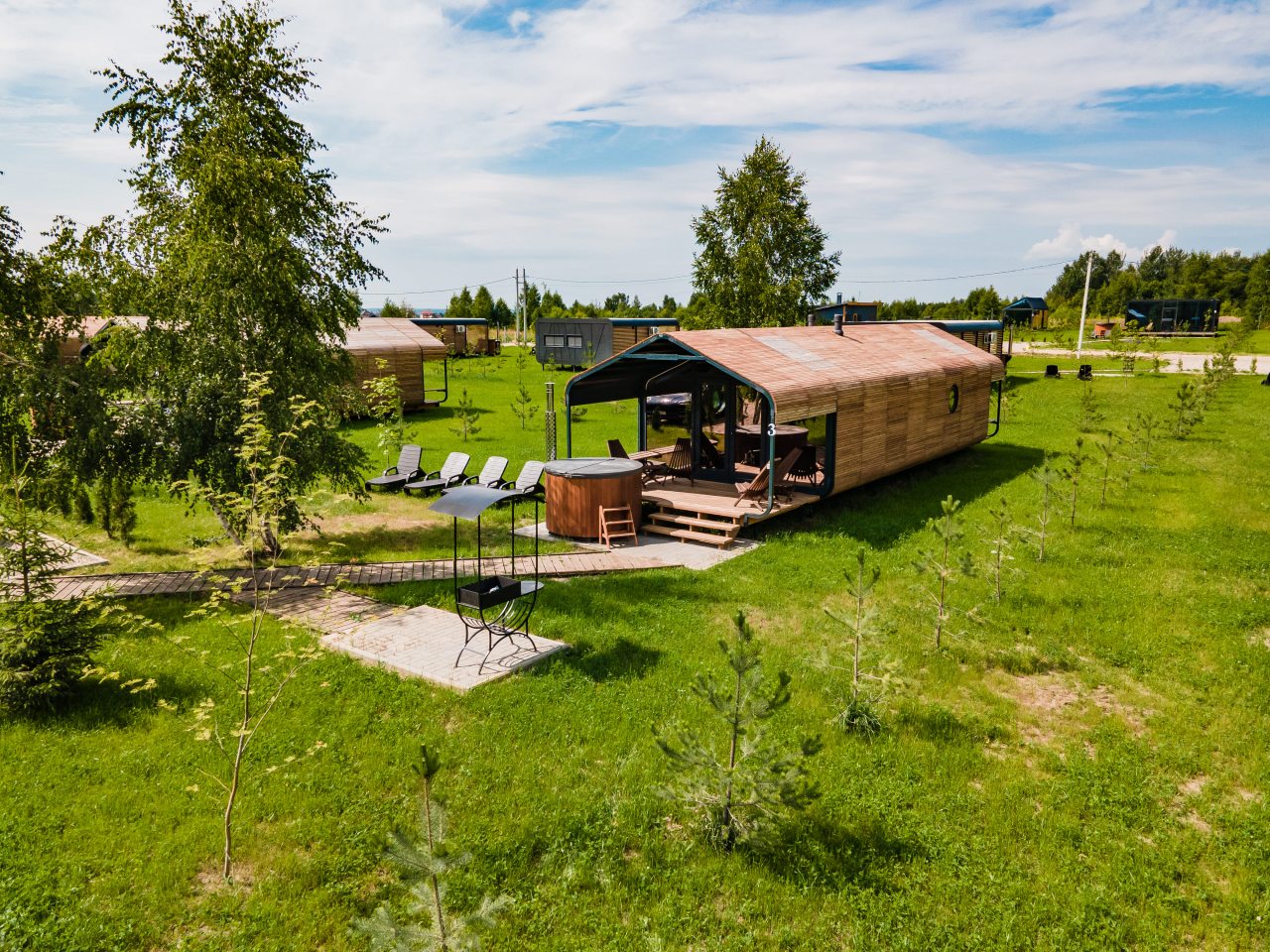 Шале (Симпл с 2 спальнями и купелью), Гостевой двор HOLIDAY VILLAGE PERESLAVL
