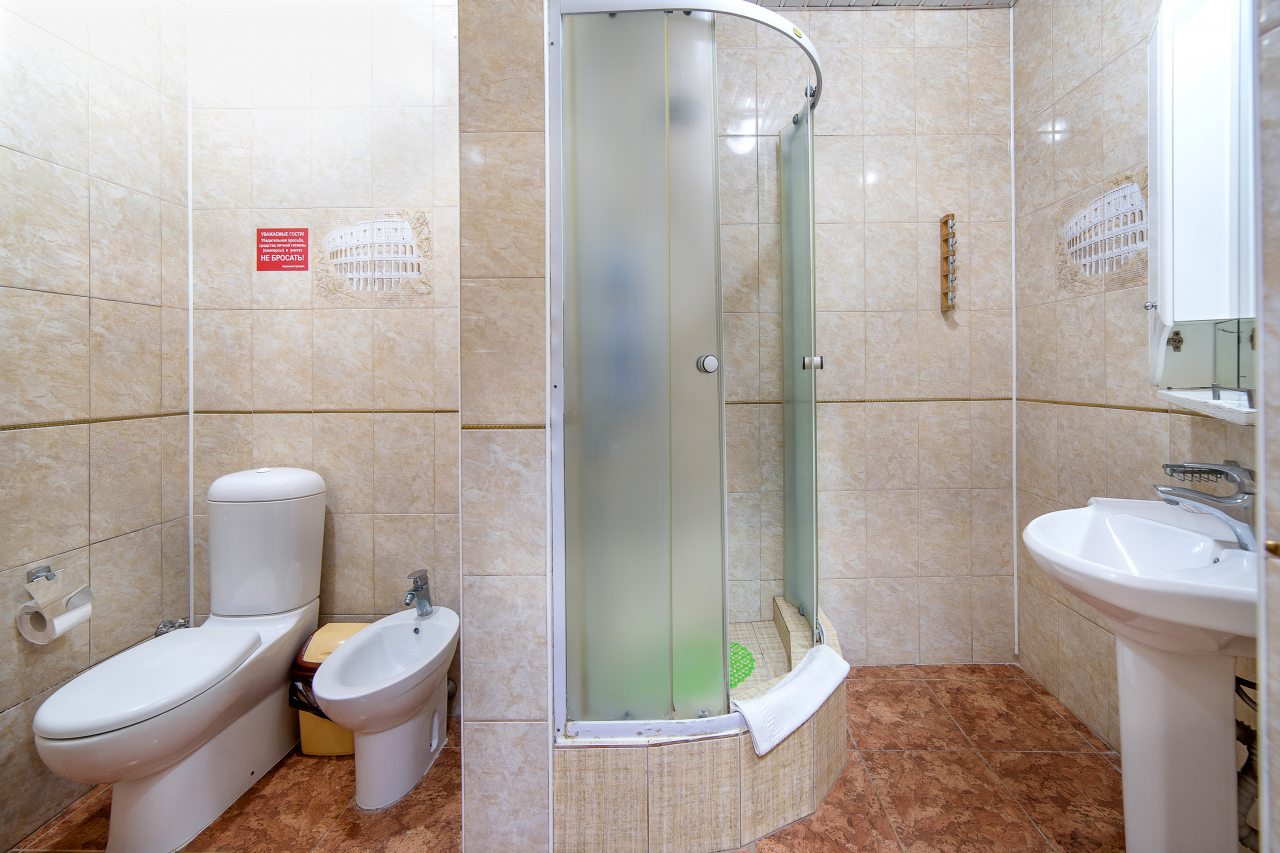 Двухместный (Двухместный номер с видом на внутренний двор (собственная ванная комната вне номера)), Гостевой дом Delsochi