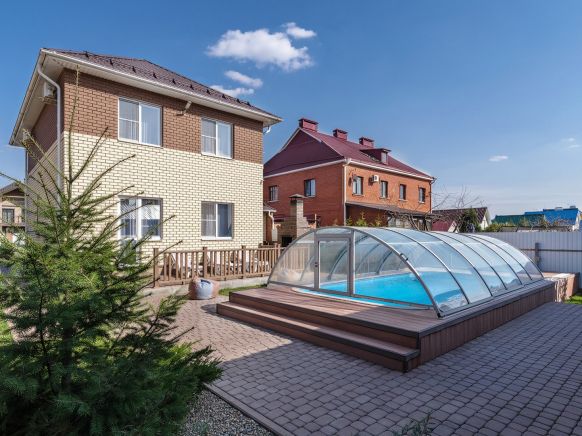 Речной клуб Коттедж Малиновый с теплым бассейном и баней