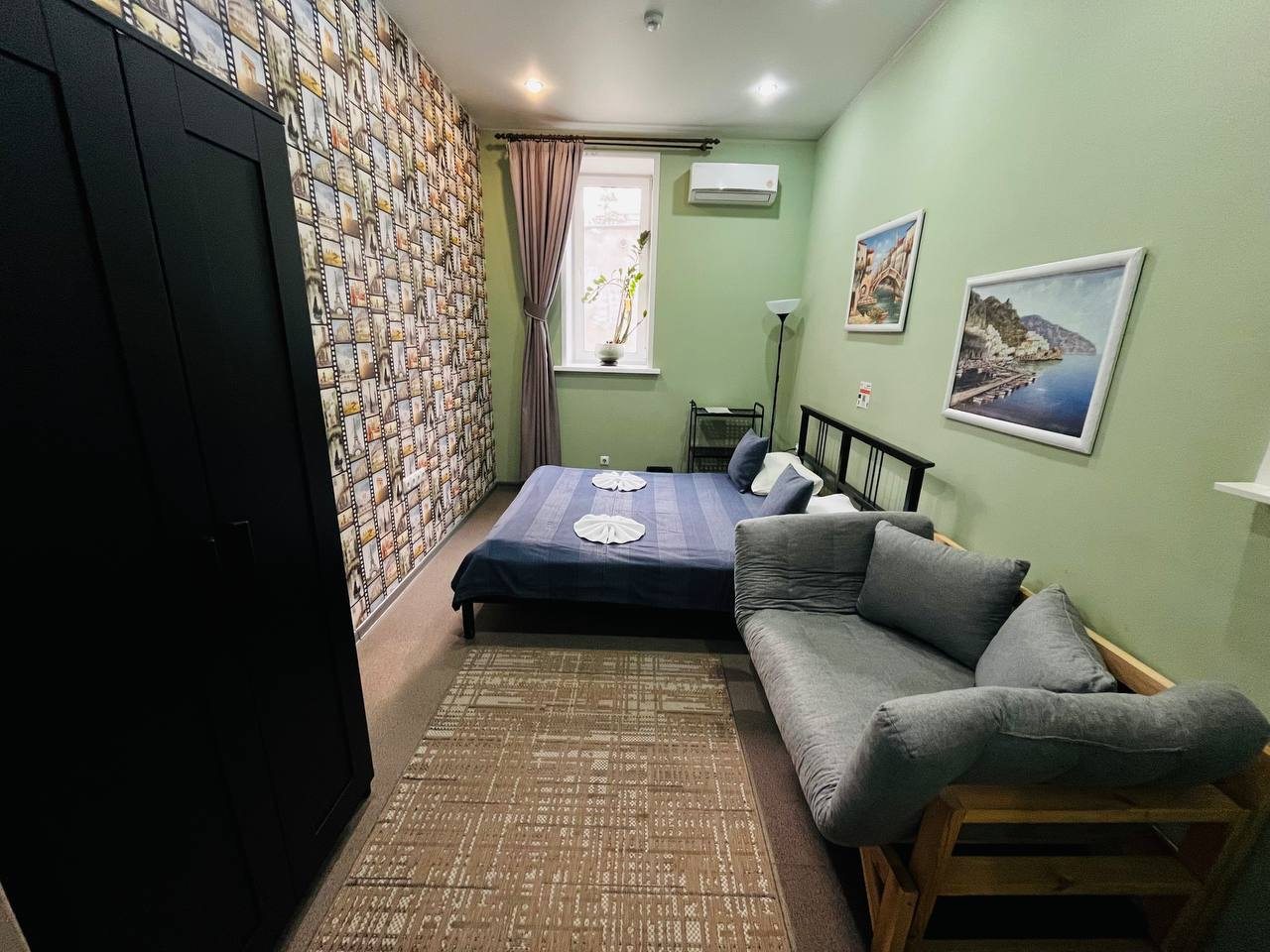 Семейный (Двухместный номер с дополнительным диваном), Хостел Живи и Путешествуй