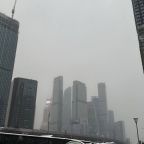 Москва-сити в тумане