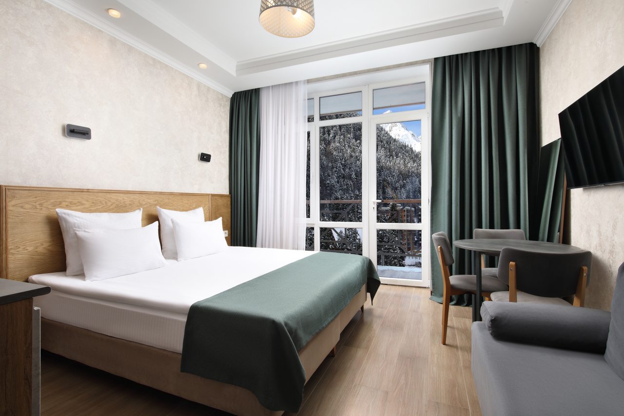 Двухместный (Стандарт с кухней и видовым балконом), Гостиница Таукель
