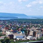 Вид на Волгу и Жигулевские горы