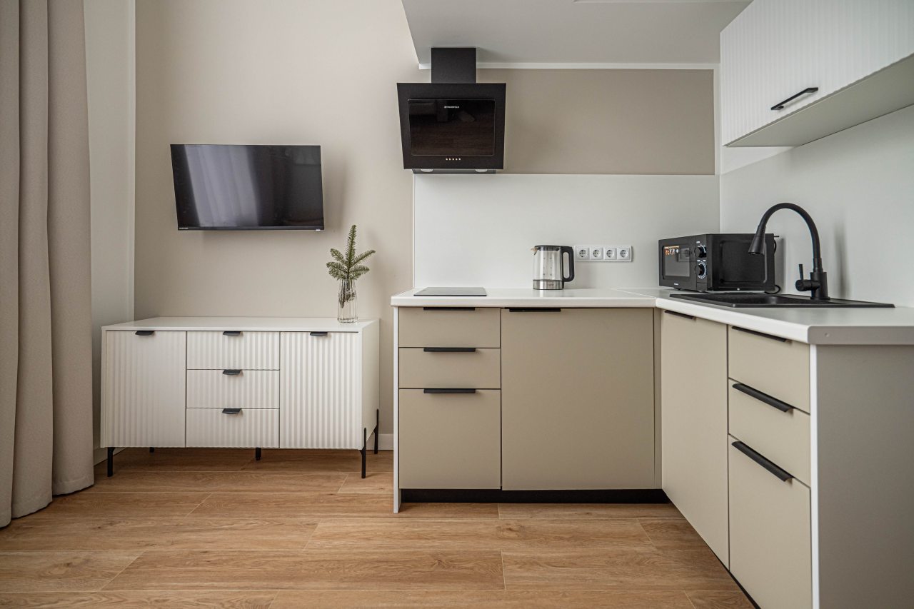 Студио (Двухуровневая четырехместная), Апартаменты RentalSPb Культ Отважных у Финского залива