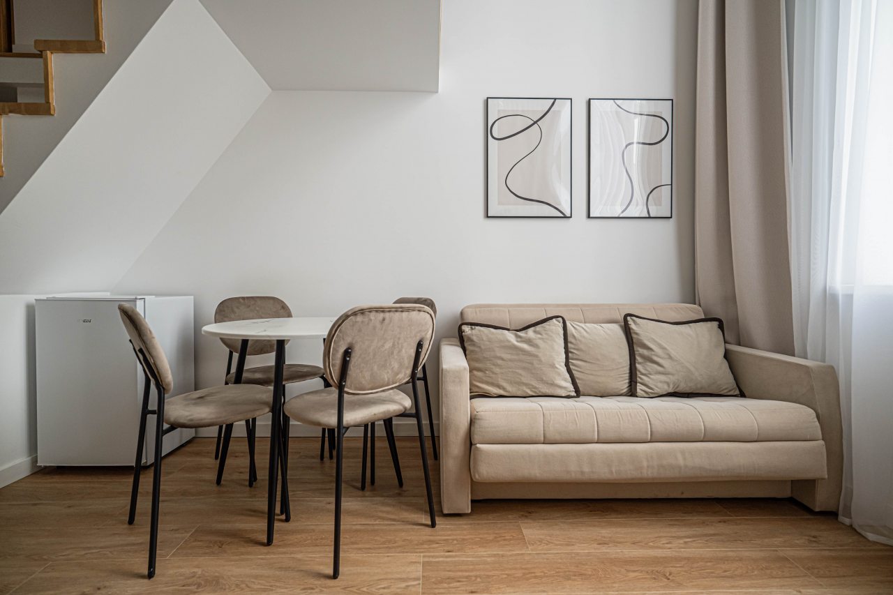 Студио (Двухуровневая четырехместная), Апартаменты RentalSPb Культ Отважных у Финского залива