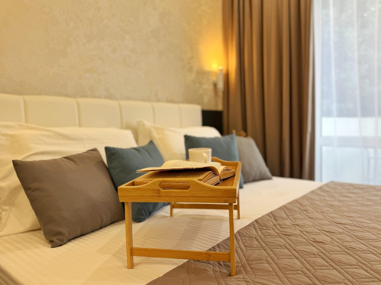 Апартаменты (С небольшим балконом. 3 минуты до Пляжа. Для троих.), Апартаменты Goodwill 3 минуты от моря