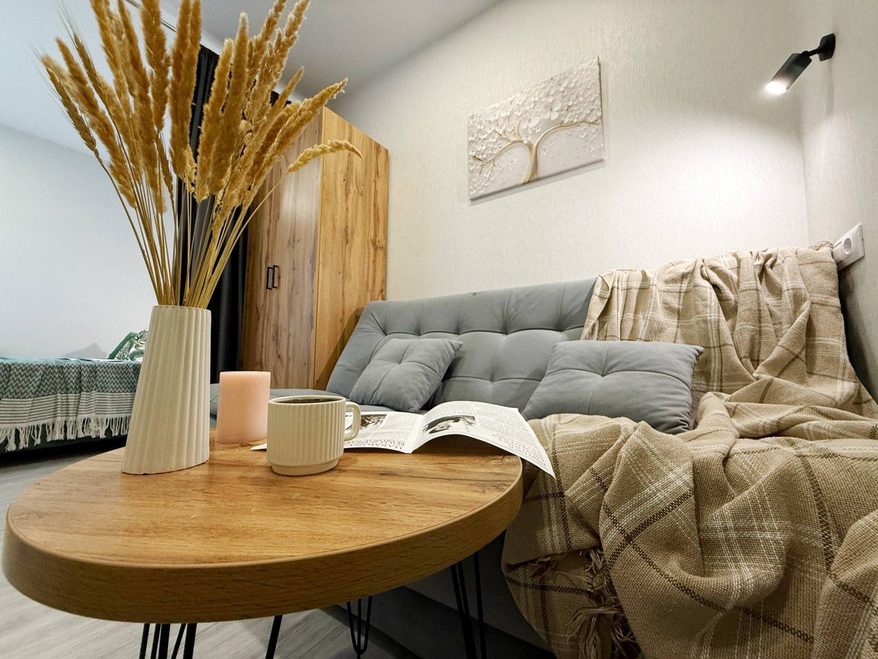 Апартаменты (С балконом. 3 минуты до пляжа. Для четверых), Апартаменты Goodwill 3 минуты от моря