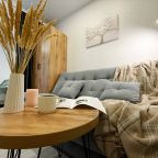 Апартаменты (С балконом. 3 минуты до пляжа. Для четверых), Апартаменты Goodwill 3 минуты от моря