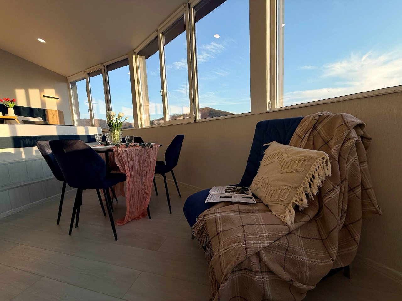 Апартаменты (С панорамой моря и гор. 3 минуты до пляжа), Апартаменты Goodwill 3 минуты от моря