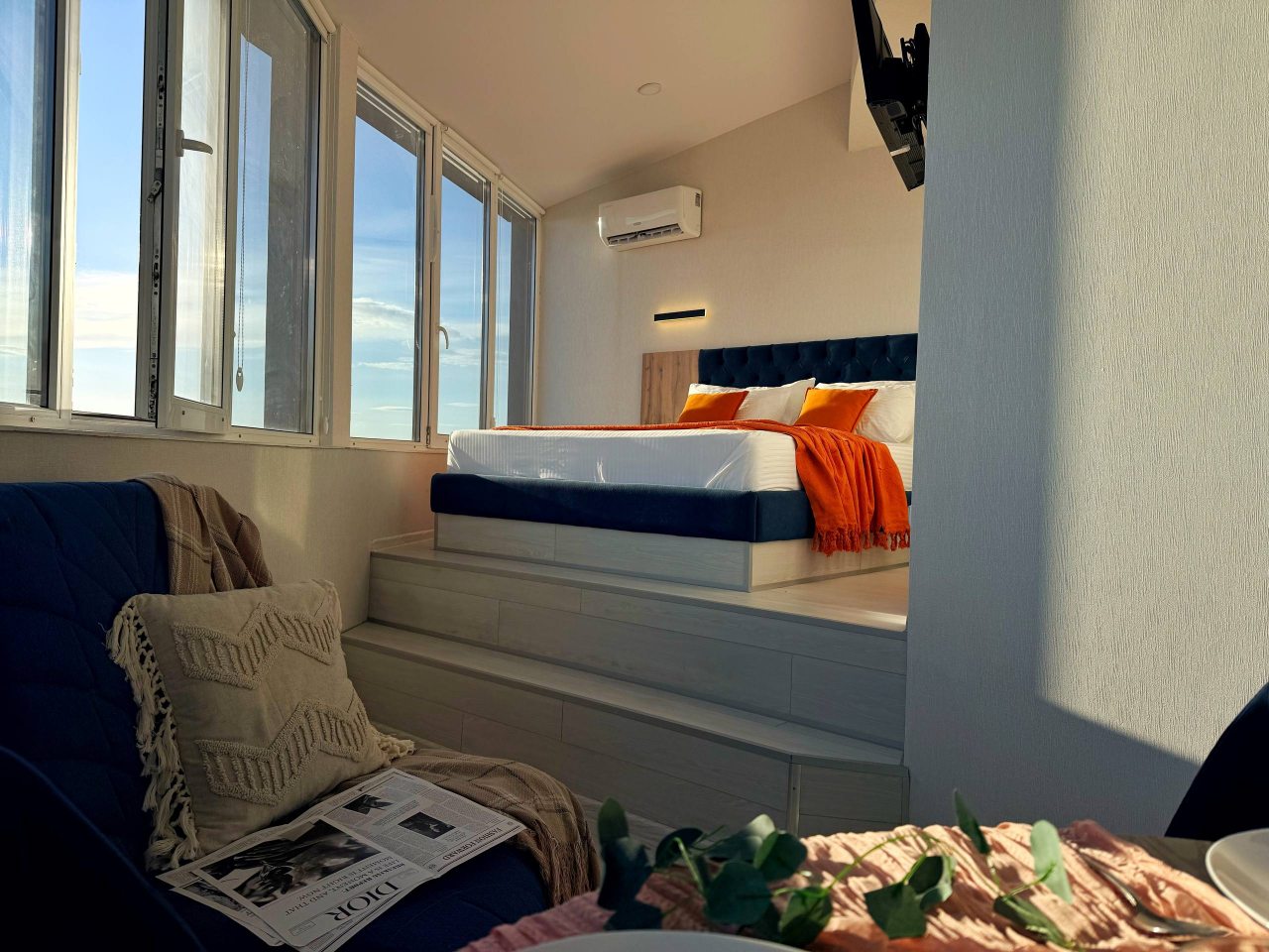 Апартаменты (С панорамой моря и гор. 3 минуты до пляжа), Апартаменты Goodwill 3 минуты от моря