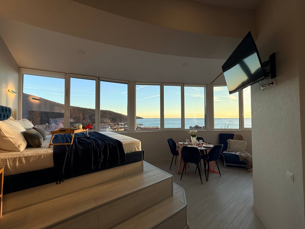 Апартаменты (С панорамой моря и гор. 3 минуты до пляжа), Апартаменты Goodwill 3 минуты от моря