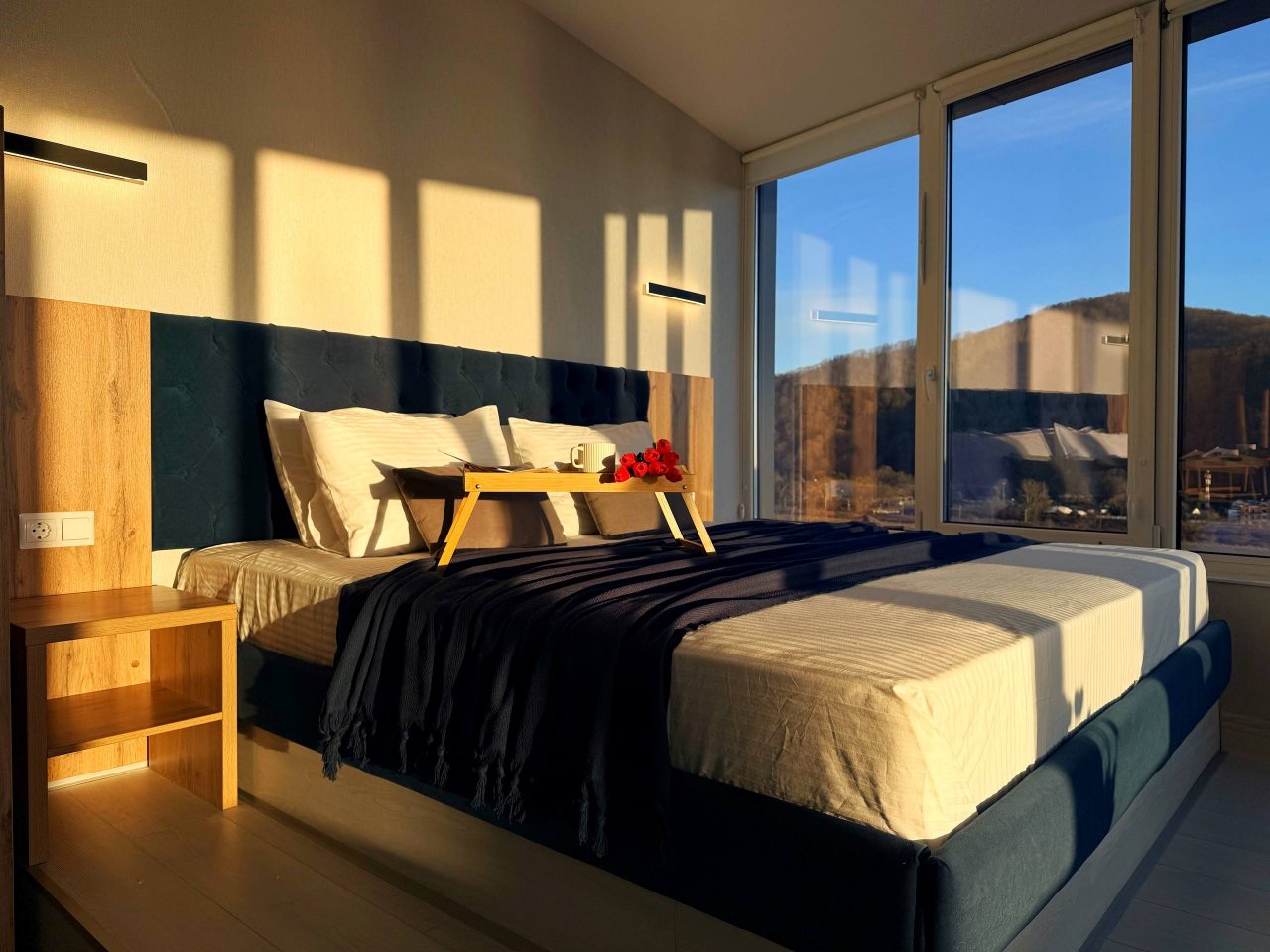 Апартаменты (С панорамой моря и гор. 3 минуты до пляжа), Апартаменты Goodwill 3 минуты от моря