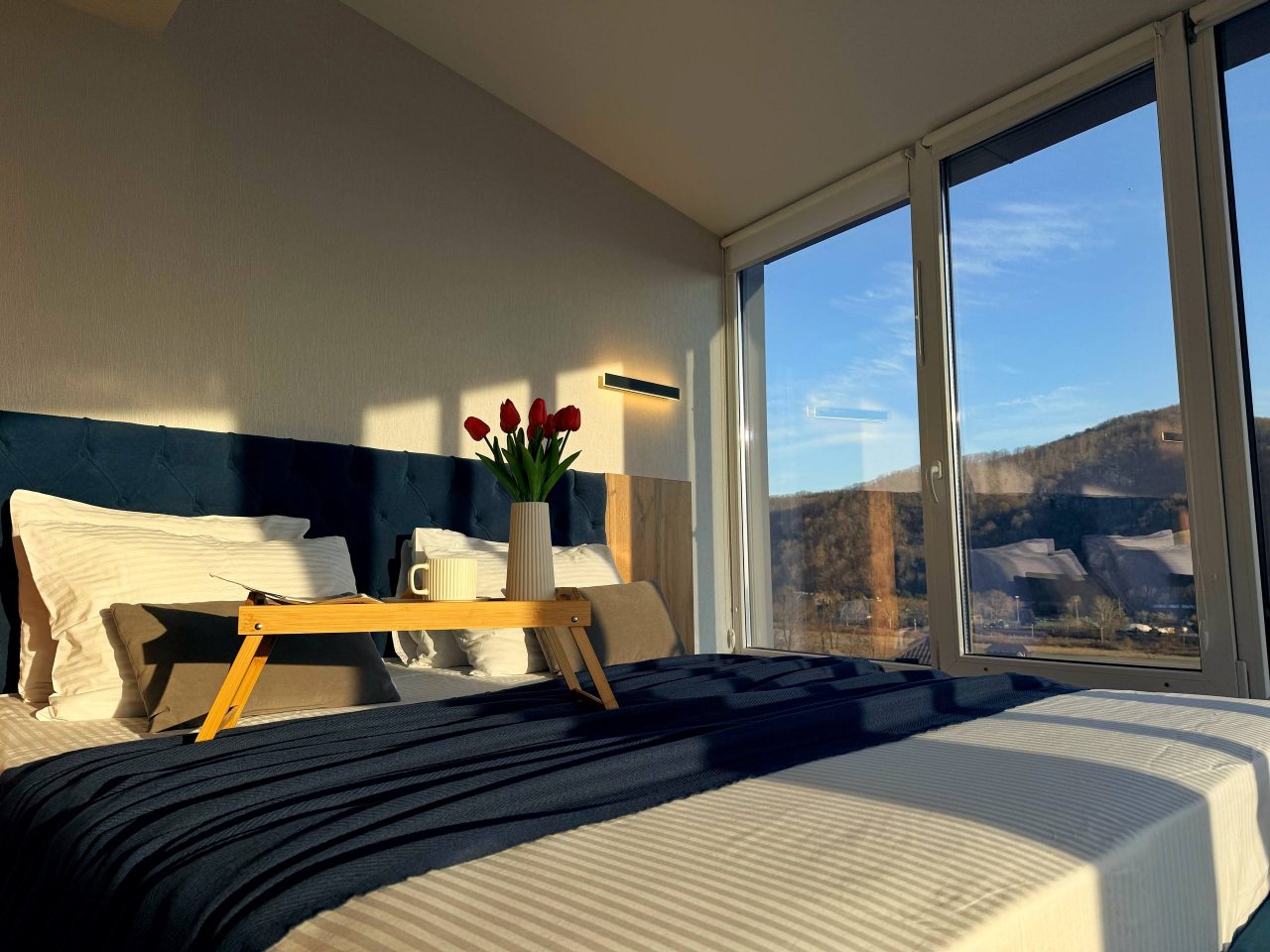 Апартаменты (С панорамой моря и гор. 3 минуты до пляжа), Апартаменты Goodwill 3 минуты от моря