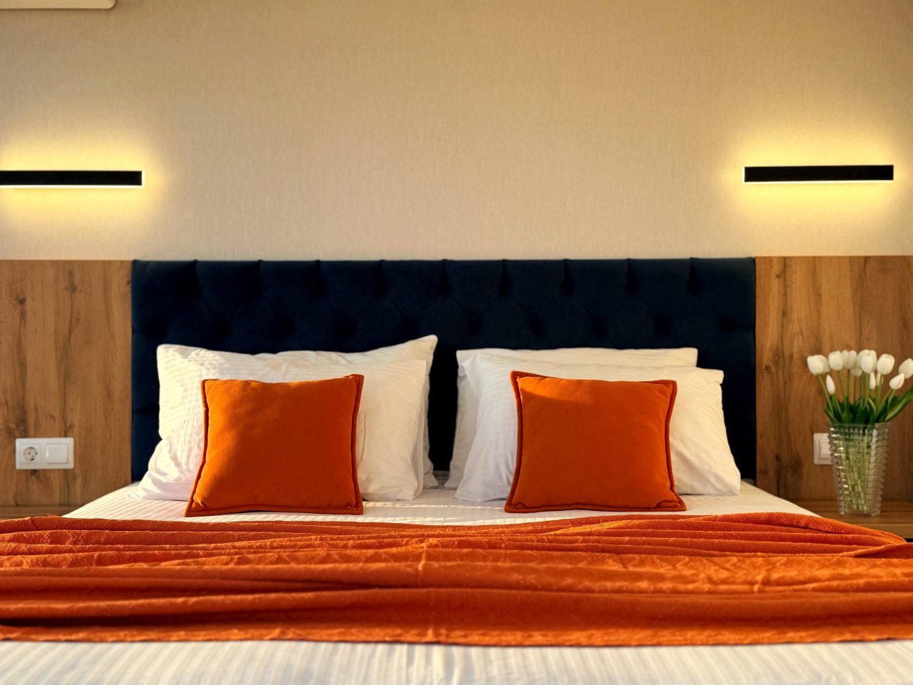 Апартаменты (С панорамой моря и гор. 3 минуты до пляжа), Апартаменты Goodwill 3 минуты от моря