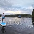 Вид на озеро Кислое, База отдыха КУСКАС