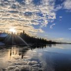 Вид на озеро Кислое, База отдыха КУСКАС