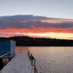 Вид на озеро Кислое, База отдыха КУСКАС