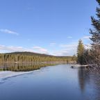 Вид на озеро Кислое, База отдыха КУСКАС