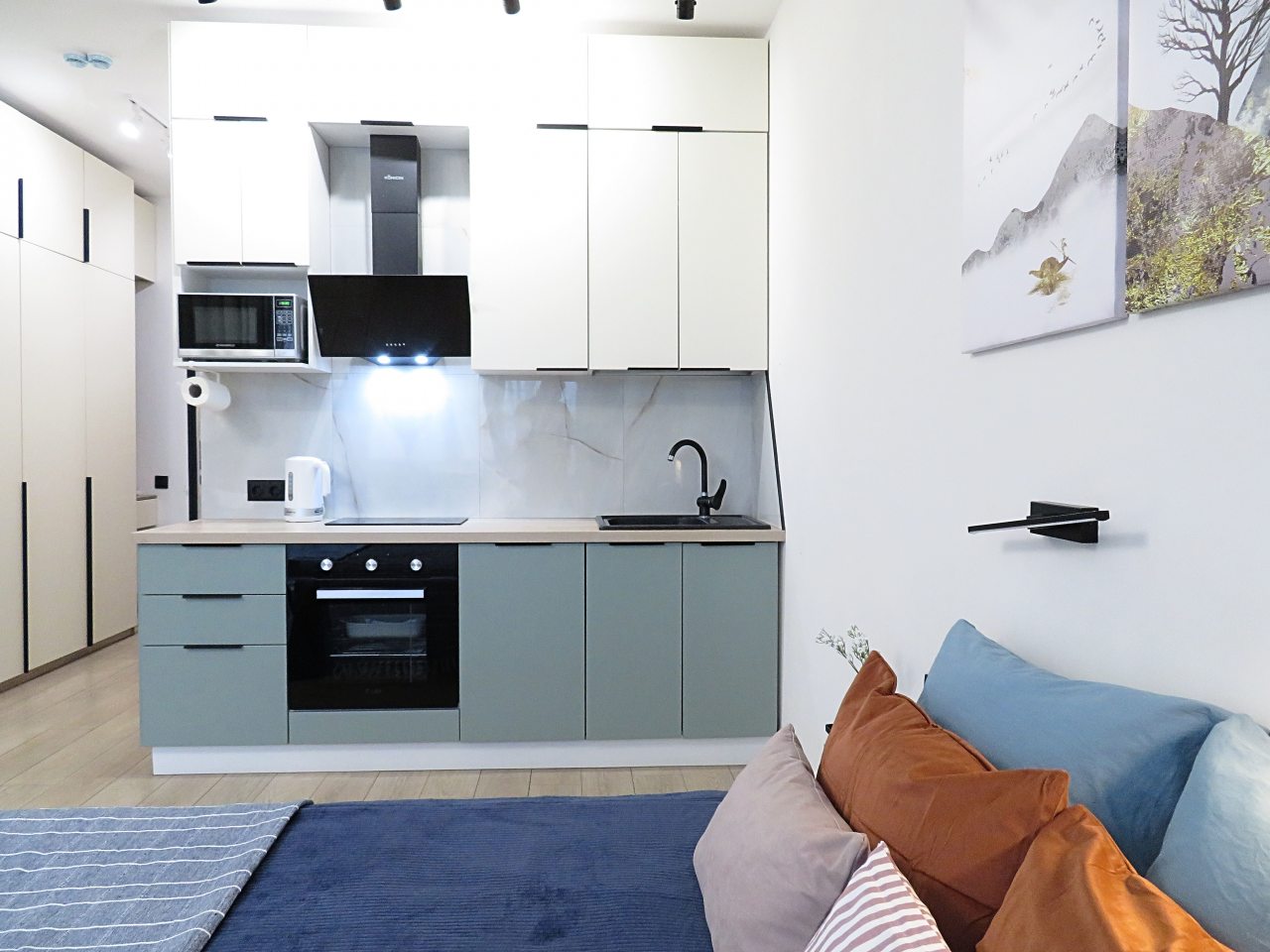 Двухместный (Новая студия рядом с метро), Апартаменты Новая студия рядом с метро