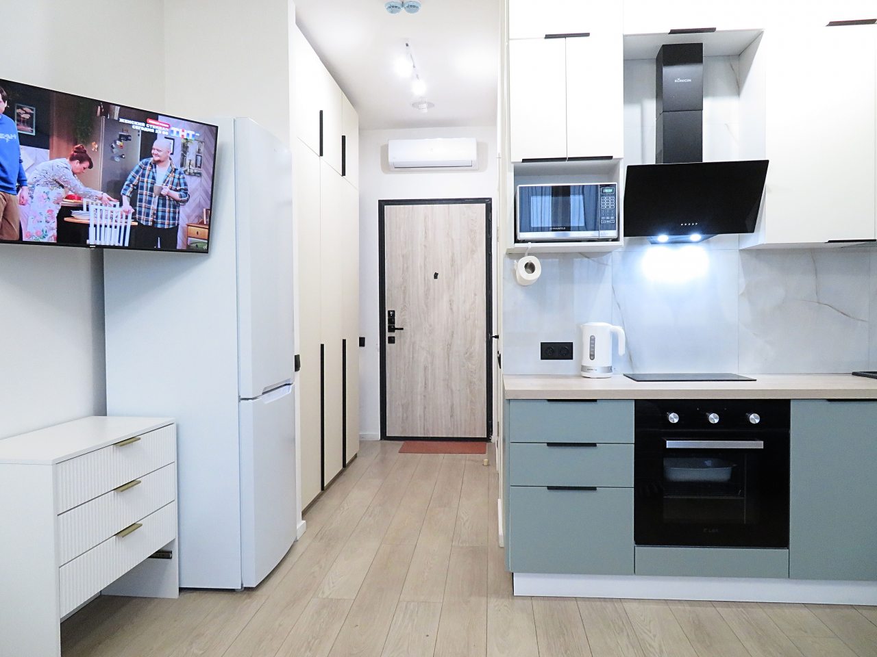 Двухместный (Новая студия рядом с метро), Апартаменты Новая студия рядом с метро