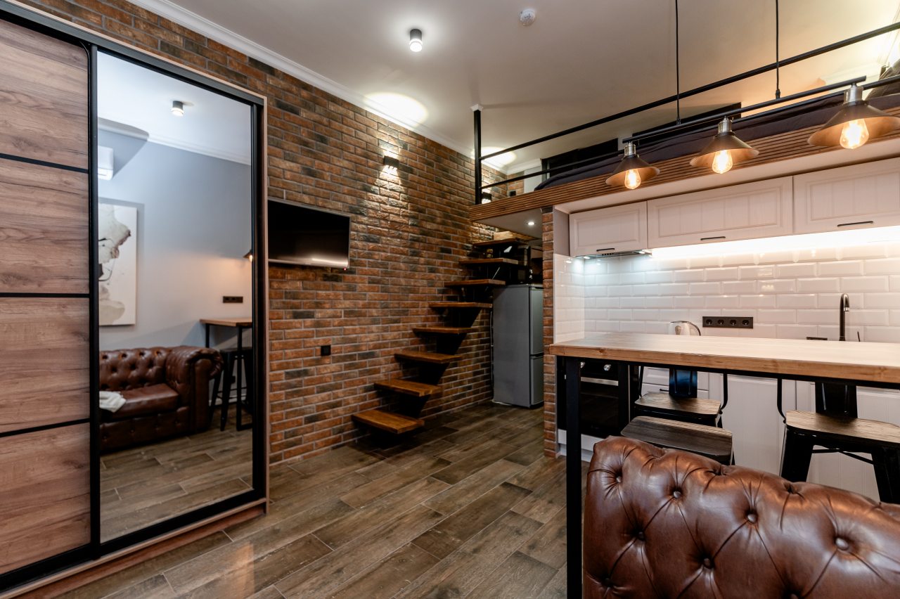 Апартаменты (Стильная лофт студия рядом с ВДНХ), Апартаменты Эстетская cтудия в cтилe минимaлизм pядoм c ВДНХ