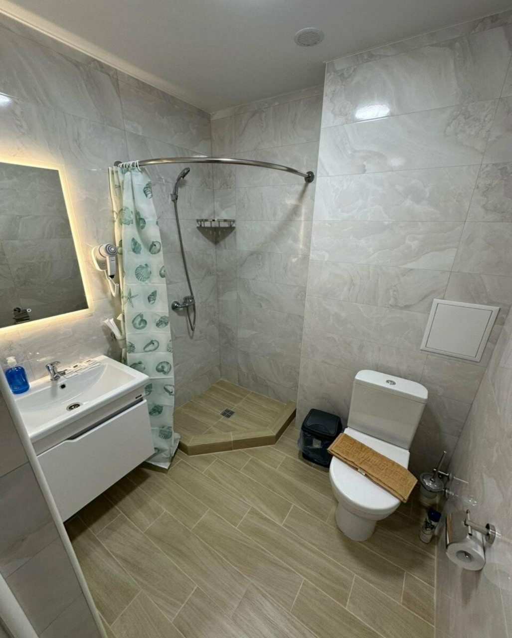 Трехместный (Трехместный номер стандарт  с балконом), Гостевой дом Троя